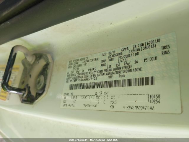 1FTMF1C51KKE77105 Ford F-150 Xl/xlt
