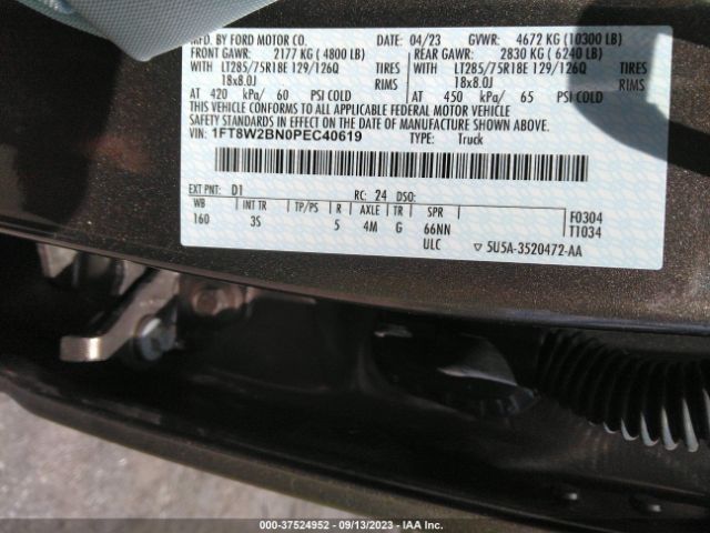 2023 FORD SUPER DUTY F-250 SRW 1FT8W2BN0PEC40619 Photo 8