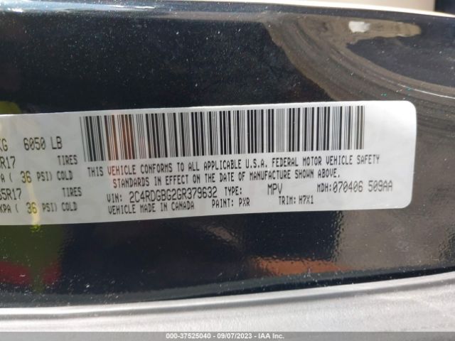2C4RDGBG2GR379632 Dodge Grand Caravan Se