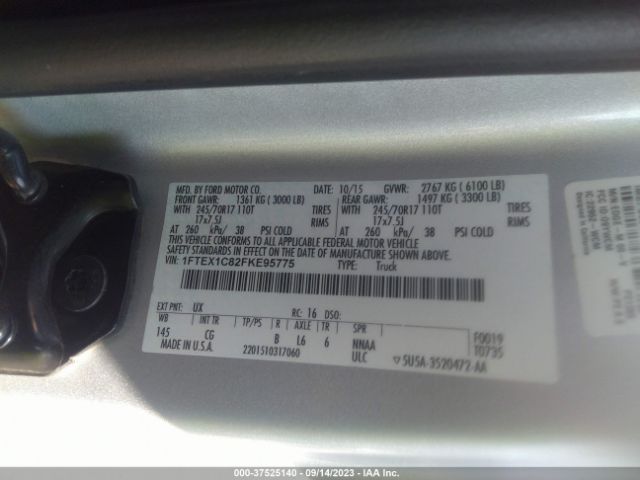 1FTEX1C82FKE95775 Ford F-150 Xl/xlt