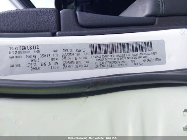1C4RJFAG0KC741074 Jeep Grand Cherokee Altitude