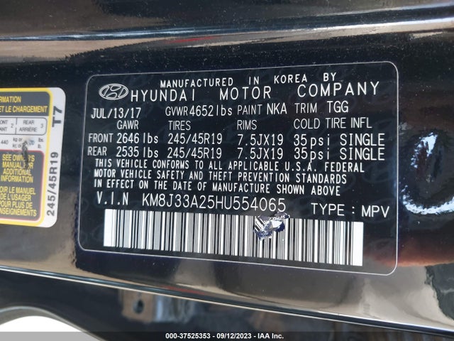 Hyundai Tucson Value 2017 KM8J33A25HU554065 Image 9