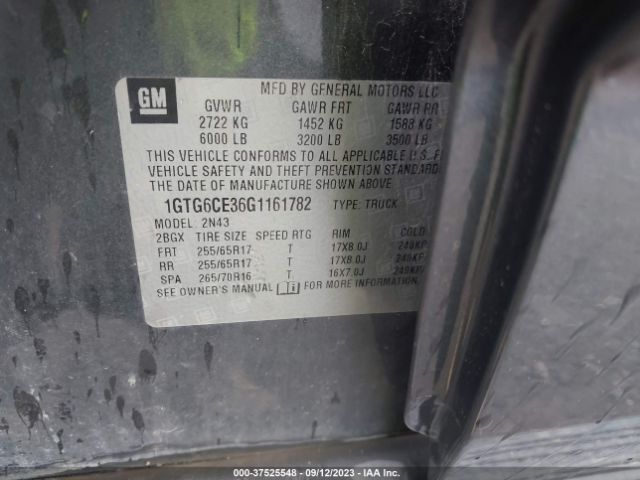 1GTG6CE36G1161782 GMC Canyon 4wd Sle