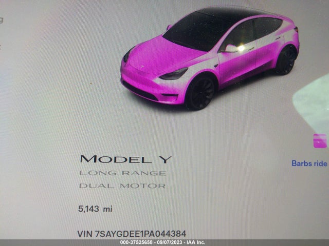 7SAYGDEE1PA044384 Tesla Model Y Long Range