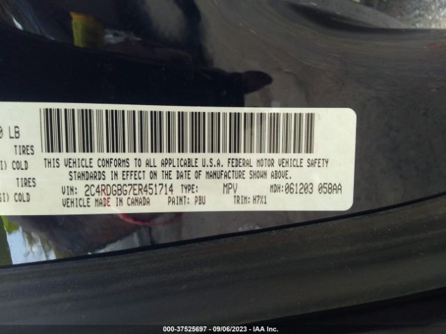 2C4RDGBG7ER451714 Dodge Grand Caravan American Value Pkg