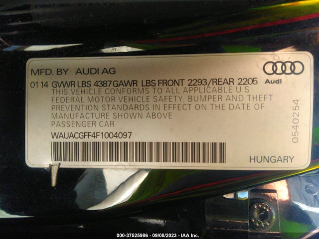WAUACGFF4F1004097 Audi A3 1.8t Premium