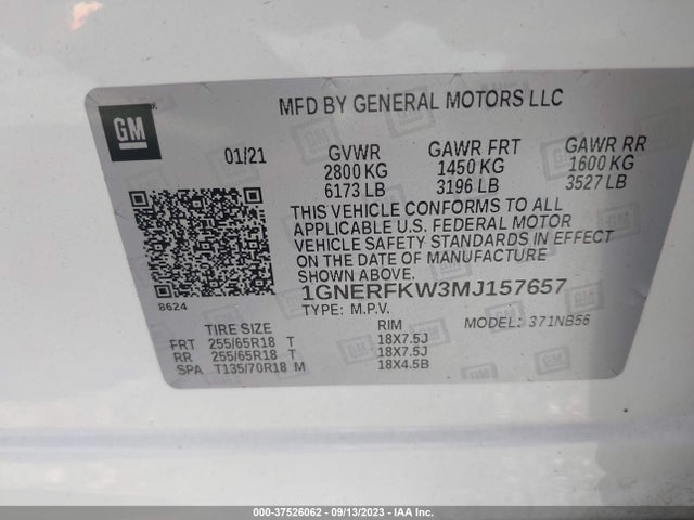 Chevrolet Traverse Ls 2021 1GNERFKW3MJ157657 Image 9