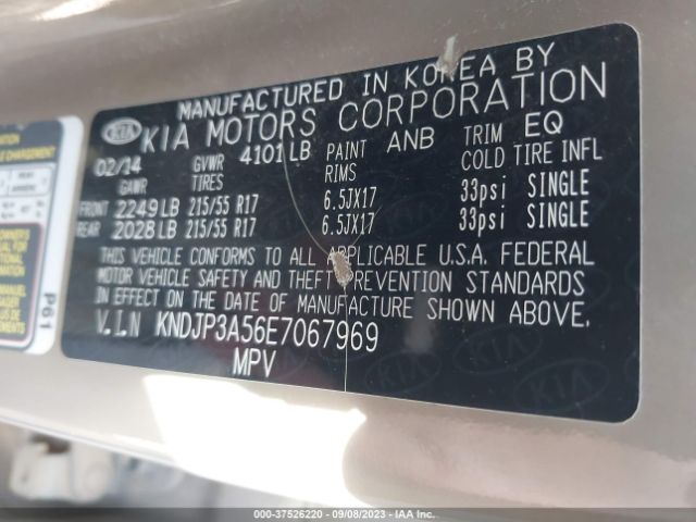 KNDJP3A56E7067969 KIA SOUL +
