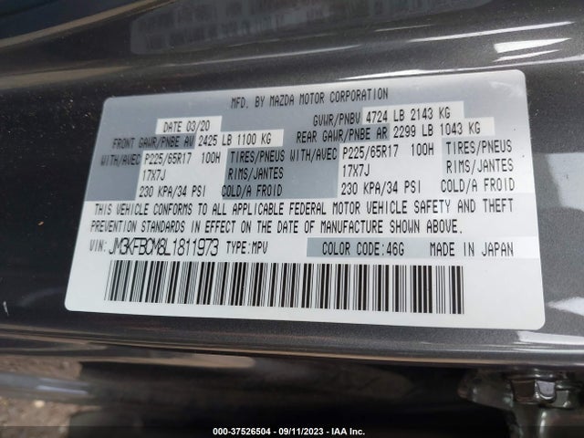 Mazda Cx-5 Touring 2020 JM3KFBCM8L1811973 Image 15
