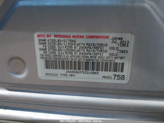 JA4AD2A37EZ010843 Mitsubishi Outlander Es