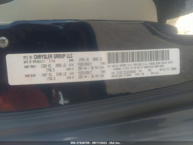 2C4RC1CG5ER280301 Chrysler Town & Country Touring-l