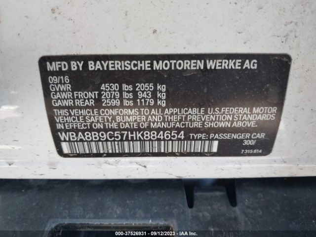 WBA8B9C57HK884654 BMW 3 Series 330i