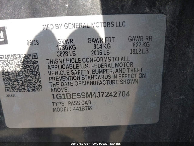 Chevrolet CRUZE LT 2018 1G1BE5SM4J7242704 Image 9