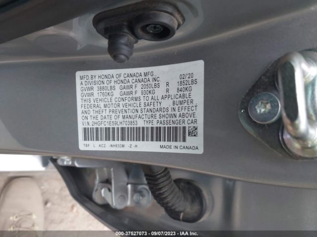 2HGFC1E59LH703853 Honda CIVIC SI SEDAN