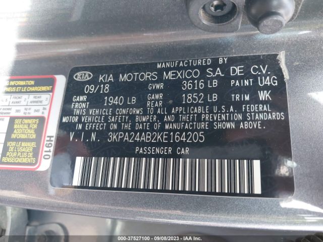 3KPA24AB2KE164205 KIA RIO S