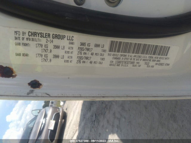 2014 RAM 1500 SLT VIN: 1C6RR7GT0ES273089