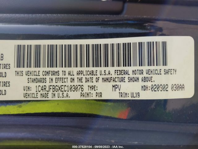 1C4RJFBGXEC103076 Jeep Grand Cherokee Limited