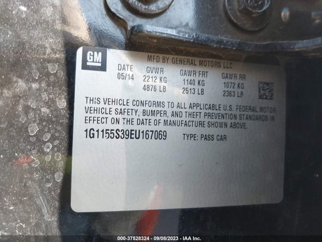 Chevrolet IMPALA LTZ 2014 1G1155S39EU167069 Image 9