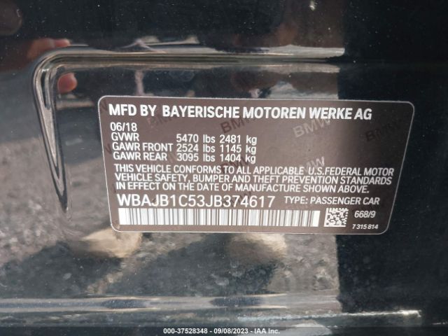 WBAJB1C53JB374617 BMW 530e Xdrive Iperformance