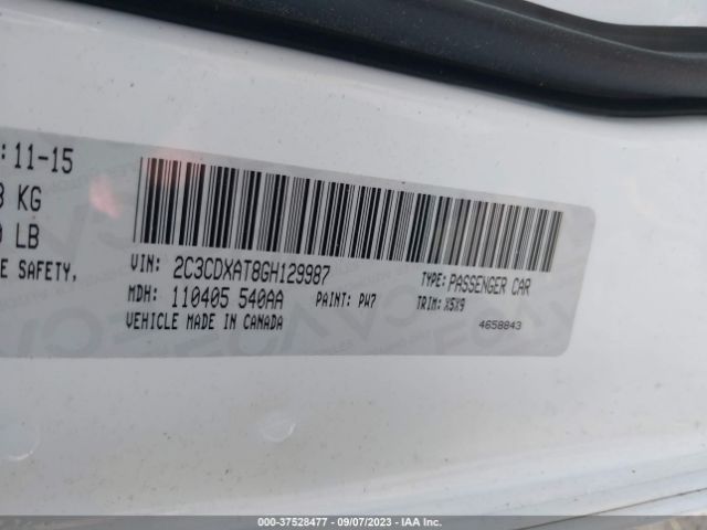 2C3CDXAT8GH129987 Dodge Charger Police