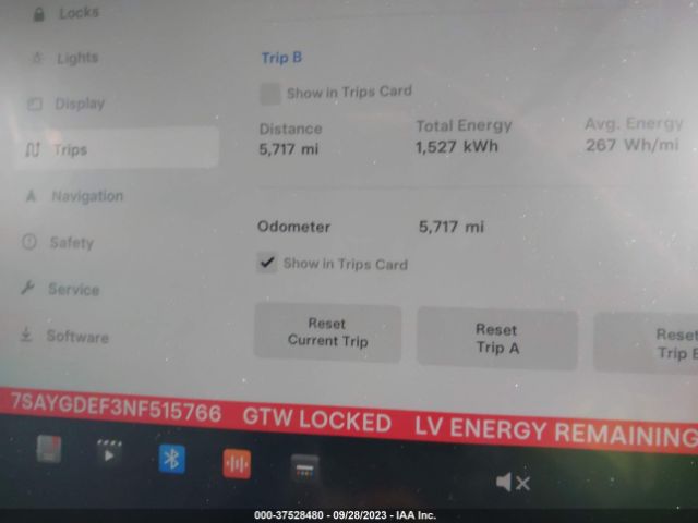 7SAYGDEF3NF515766 Tesla Model Y Performance