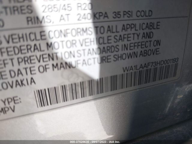 WA1LAAF73HD001193 Audi Q7 3.0t Premium
