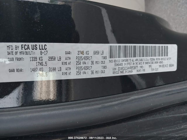 Dodge Grand Caravan Sxt 2017 2C4RDGCG4HR853077 Image 9