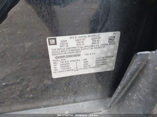 1GKKNPLS2HZ305589 GMC Acadia Denali