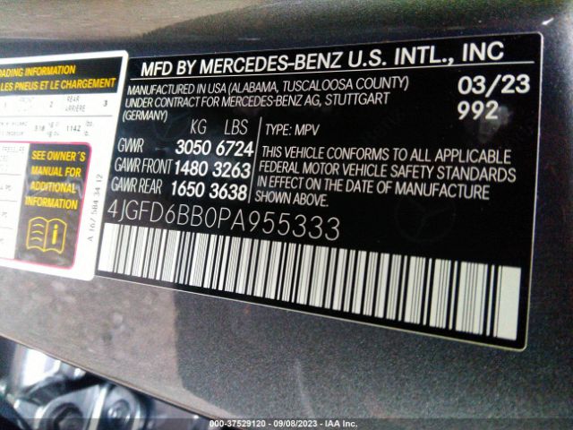4JGFD6BB0PA955333 Mercedes-Benz Gle Amg Gle 53