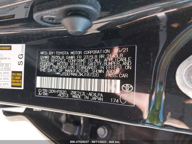 Toyota COROLLA LE 2021 JTDEPMAE3MJ187320 Image 9