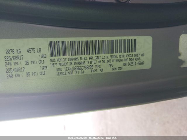 1C4NJDEB6GD758299 Jeep Compass Latitude
