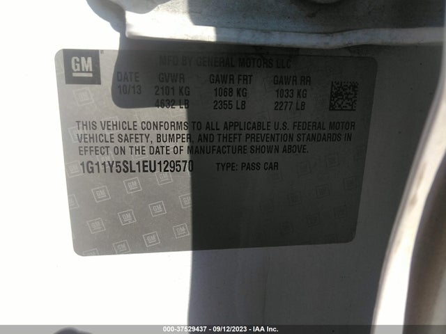Chevrolet IMPALA LS 2014 1G11Y5SL1EU129570 Image 9