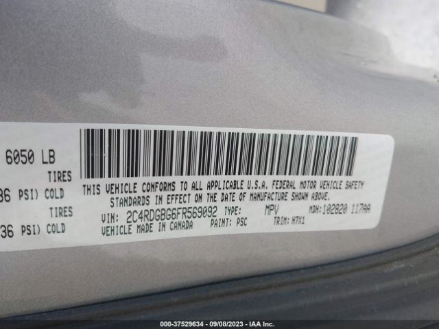 2C4RDGBG6FR569092 Dodge Grand Caravan American Value Pkg