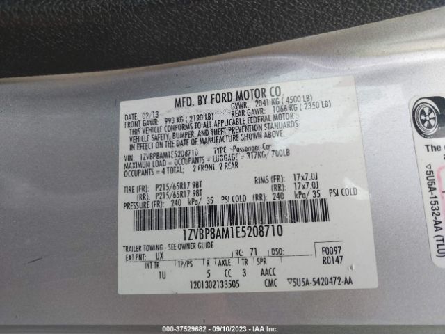 1ZVBP8AM1E5208710 Ford Mustang V6