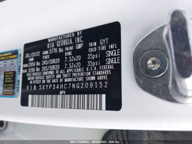 5XYP34HC7NG209152 KIA Telluride Ex