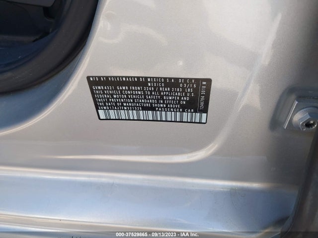 3VWD17AJ7FM321325 Volkswagen Jetta Sedan 1.8t Se