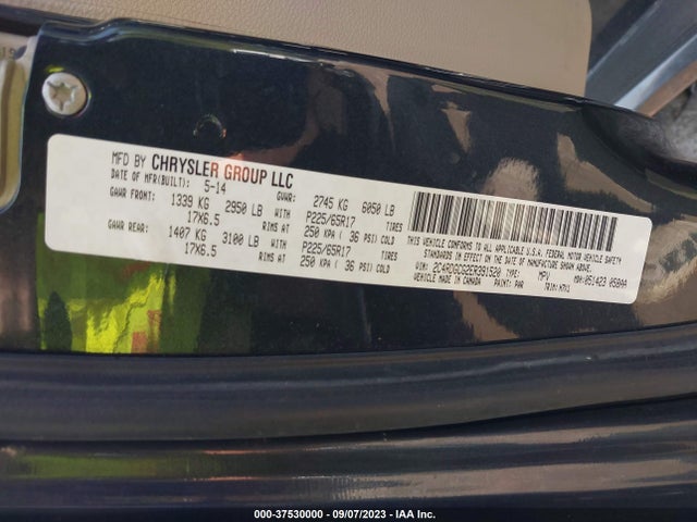 Dodge Grand Caravan Sxt 2014 2C4RDGCG2ER391520 Image 9