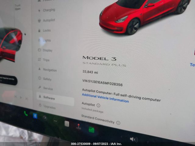 5YJ3E1EA5MF028356 Tesla Model 3 Standard Range Plus