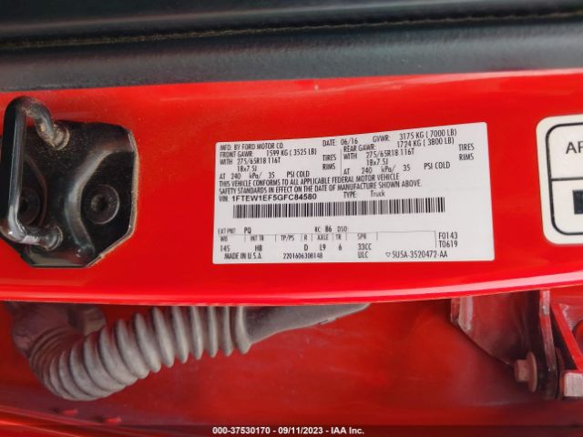1FTEW1EF5GFC84580 Ford F-150 Xlt/xl/lariat/platinum