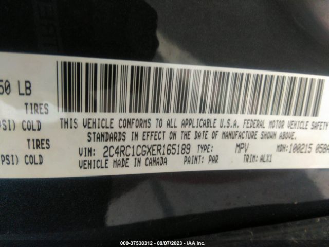 2014 CHRYSLER TOWN & COUNTRY 2C4RC1CGXER165189 Photo 8