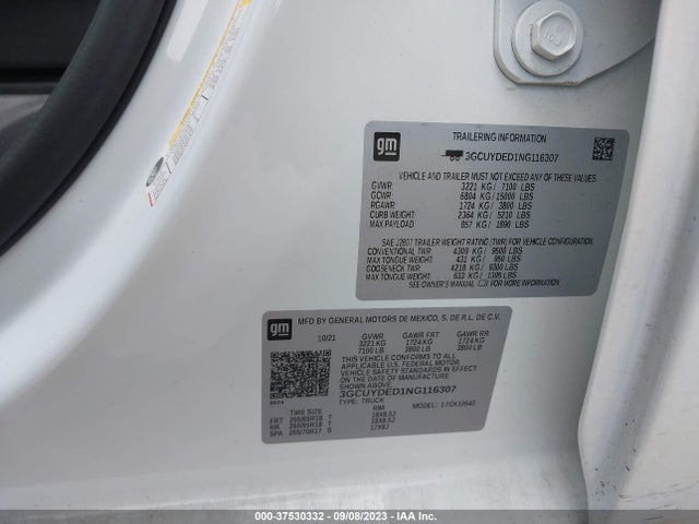 Chevrolet Silverado 1500 Ltd Lt 2022 3GCUYDED1NG116307 Image 9