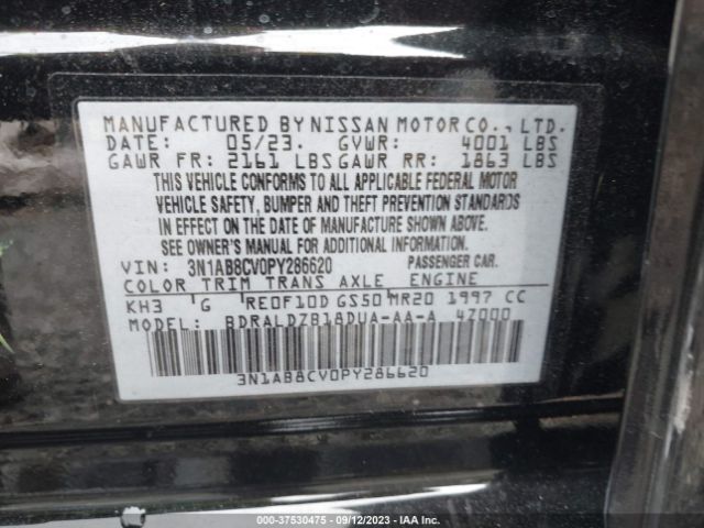 3N1AB8CV0PY286620 Nissan SENTRA SV