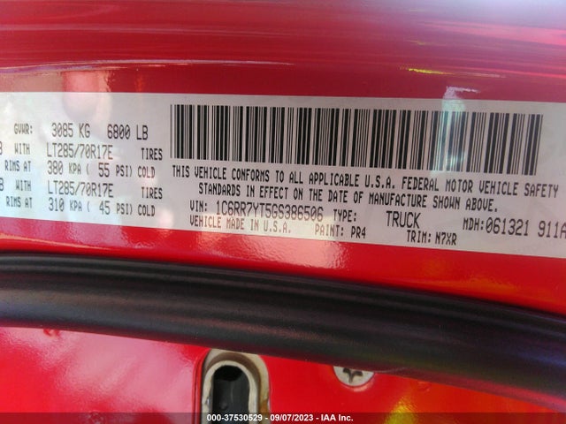 1C6RR7YT5GS386506 RAM 1500 Rebel