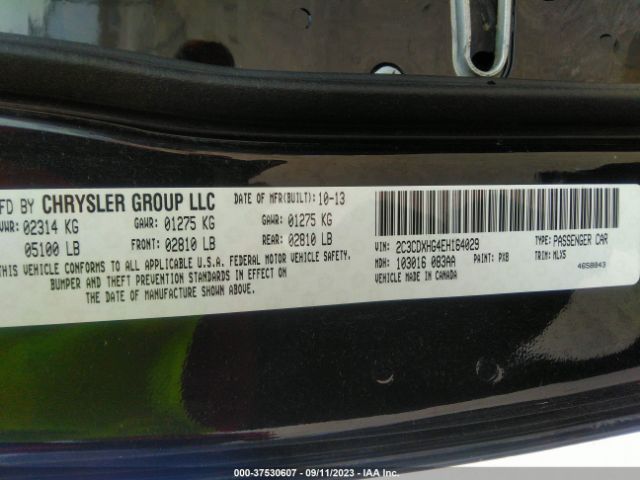 2C3CDXHG4EH164029 Dodge Charger Sxt Plus