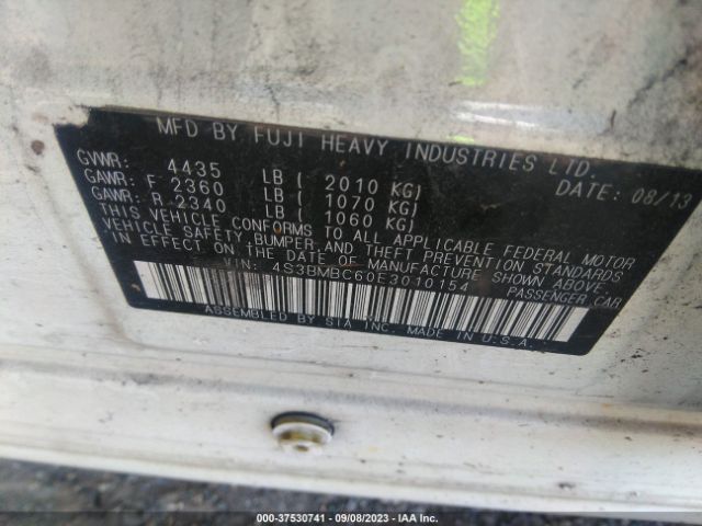4S3BMBC60E3010154 Subaru Legacy 2.5i Premium