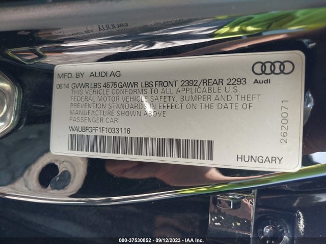 WAUBFGFF1F1033116 Audi S3/a3 2.0t Premium