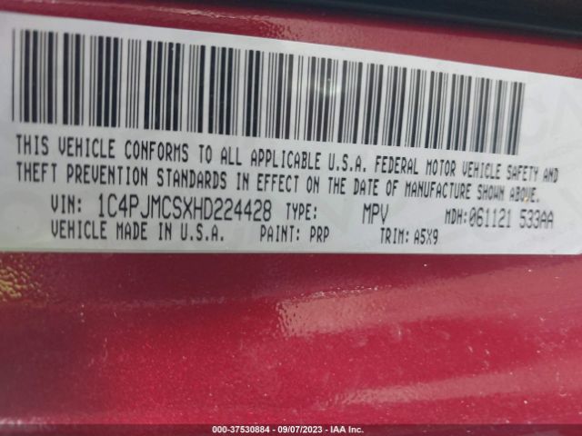 1C4PJMCSXHD224428 Jeep Cherokee Latitude
