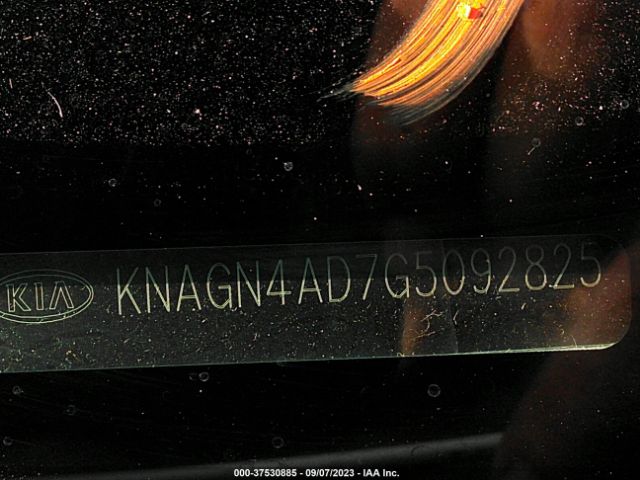 KNAGN4AD7G5092825 KIA Optima Hybrid Ex