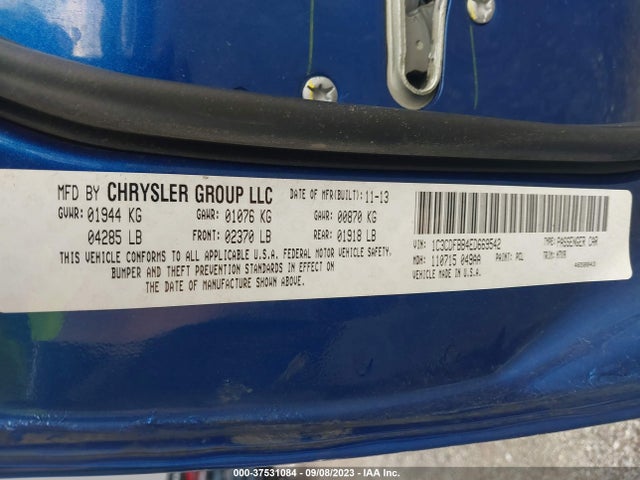 Dodge DART SXT 2014 1C3CDFBB4ED669542 Image 9