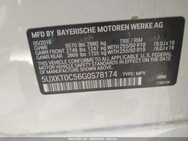 5UXKT0C56G0S78174 BMW X5 Edrive Xdrive40e
